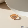 Celestial Floral Halo Ring