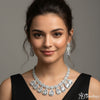 Teardrop Diamond Bridal Necklace Set
