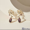 Amethyst Bloom Drop Earrings