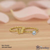 Butterfly & Solitaire Ring Set