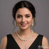 Classic Pearl Halo Necklace Set