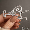 Cocktail Glass Hair Clip