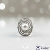 Cosmic Swirl Pearl Ring