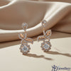 Crystal Flourish Dangle Earrings