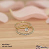 Crystal Solitaire Ring Set