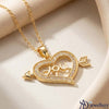 Cupid's Arrow Heart Pendant Necklace