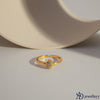 Dainty Oval Pave Ring