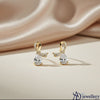 Dainty Pave Bow & Pear Cut Earrings