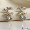 Diamond Snowburst Drop Earrings