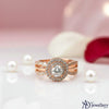 Elysian Halo Diamond Ring