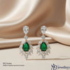 Emerald Crystal Drop Earrings