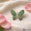 Emerald Whisper Butterfly Brooch