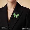 Emerald Whisper Butterfly Brooch