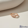 Eternal Knot Rose Gold Open Shank Ring
