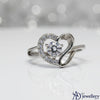 Eternal Embrace Diamond Heart Ring