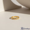 Eternal Hearts Cubic Zirconia Open Ring in Gold Finish