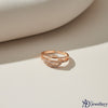 Eternal Knot Rose Gold Open Shank Ring