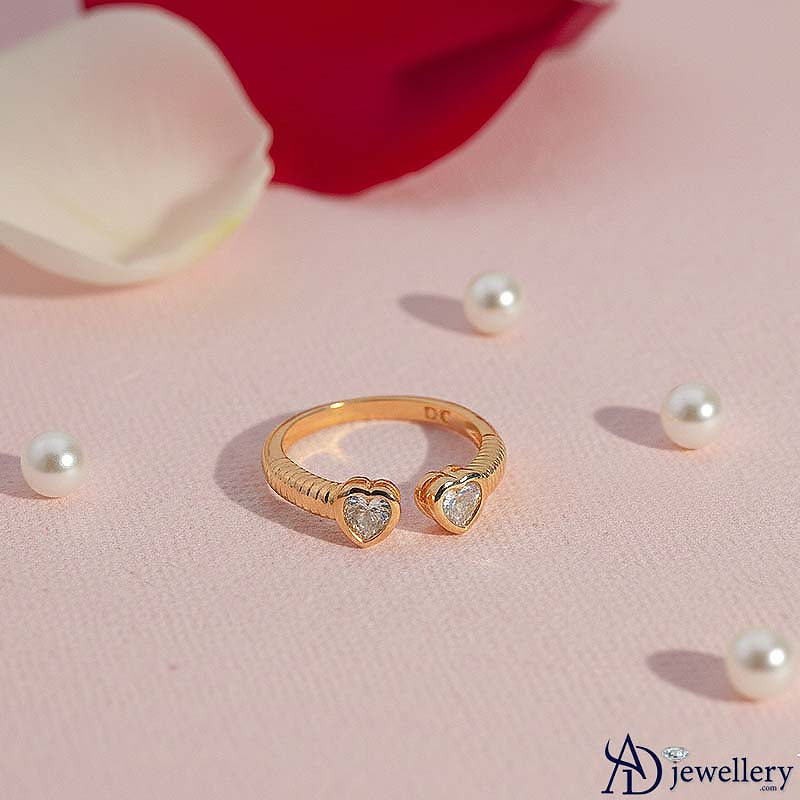 Eternal Love Open-Cuff Heart Ring – ADjewellery