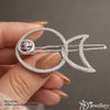 Fish-Shaped Rhinestone Hair Clip
