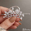 Floral Crystal Hair Clip
