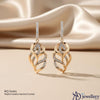 Flowing Leaf Dangle Earrings