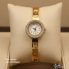 Gold Crystal Bezel Watch