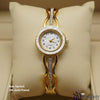 Gold Crystal Link Watch