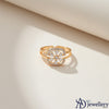 Golden Bloom Adjustable Halo Ring