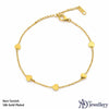 Golden Hearts Charm Bracelet