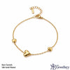 Golden Love Charm Bracelet