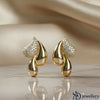 Golden Swirl Pave Studs