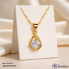 Golden Teardrop Sparkle Pendant