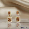 Golden Topaz Elegance Earrings