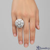 Grand Cluster Flower-of-Life Cocktail Ring