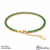 Green Crystal Tennis Bracelet