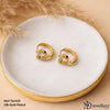 Heart Gold Hoop Earrings