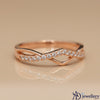 Intertwined Halo Diamond Ring