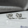 Intertwined Hearts of Radiance Stud Earrings