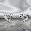Intertwined Hearts of Radiance Stud Earrings