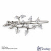 Leaf Crystal Hair Clip