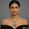 Maharani Emerald Long Necklace Set