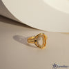 Modern Geometric Halo Ring