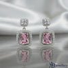 Pink Prism Frame Drop Earrings