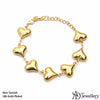 Puffy Heart Charm Bracelet