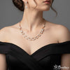 Royal Square Radiance Necklace Set