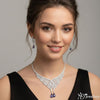 Sapphire Wings Diamond Necklace Set