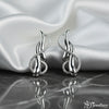 Silver Flame Earrings