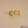 Stellar Cross Rose Gold Multi-Band Adjustable Ring