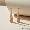 Streamline Pave Cone Drop Earrings