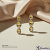 Triple Citrine Teardrop Dangles
